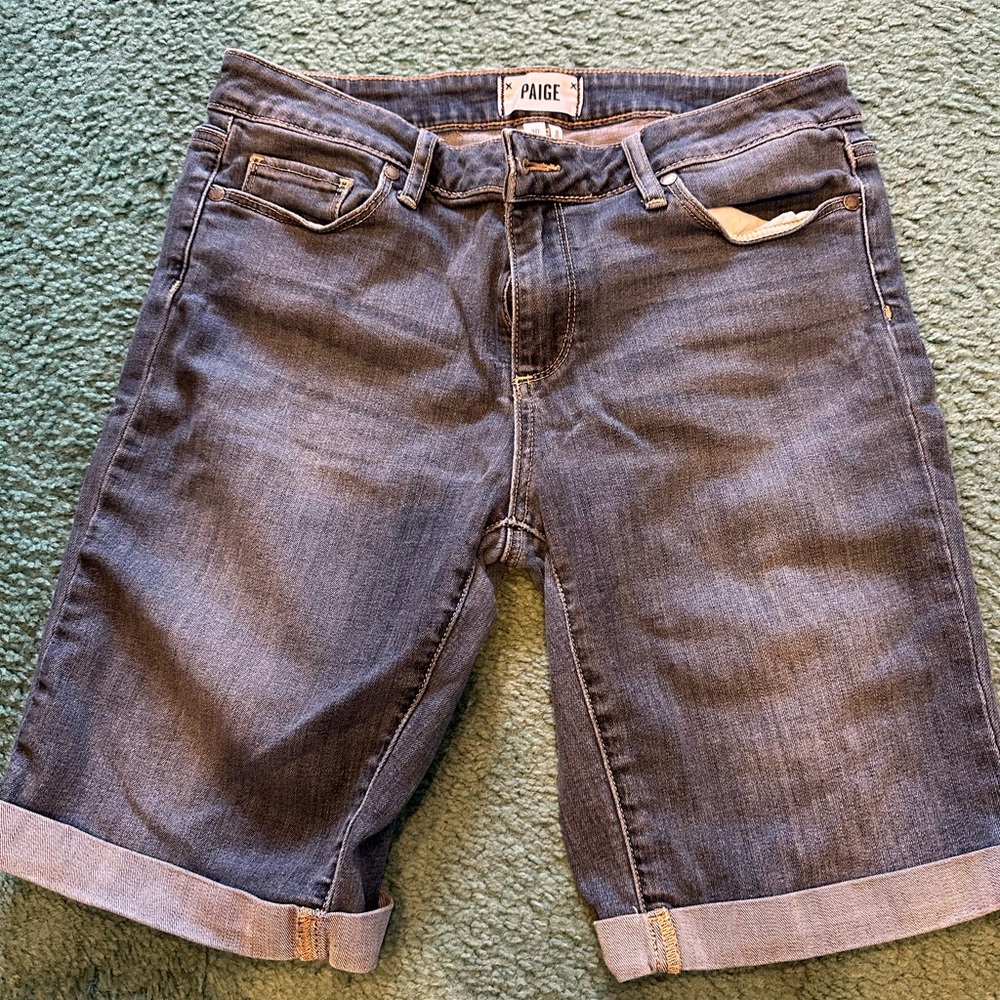 PAIGE Classic Blue Denim Shorts